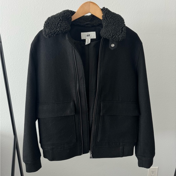 H&M David Beckham Shearling Jacket